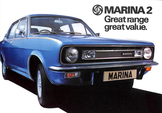Morris Marina 2 Car Sales Brochure 3160 1977