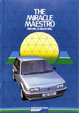 Austin Maestro Range Brochure, 1.3, 1.6, L, HLE, HLS, Vanden Plas & MG #3598 1983