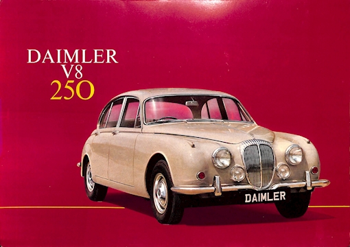 Daimler 250 V8 Foldout Brochure #9.67 1967