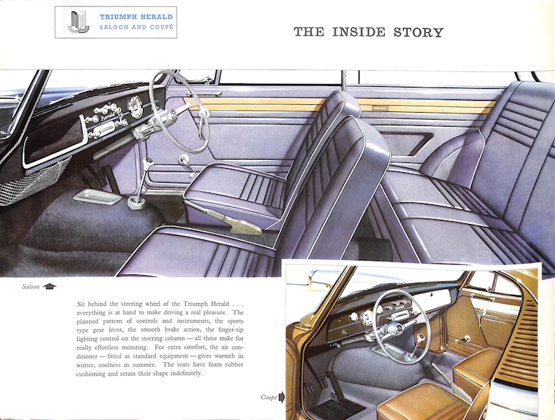 Triumph Herald Car Sales Brochure #268/R6/9/60 1960 Image 5