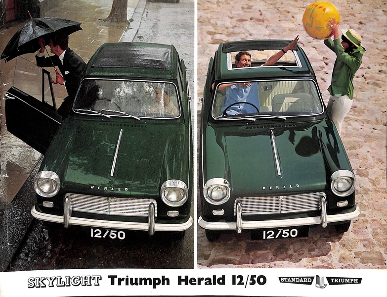Triumph Herald 12/50 Car Sales Brochure #356/963/50 1964 Image 1
