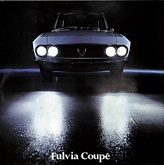 Lancia Fulvia Coupe Series 2 Car Sales Brochure #8799385 1972/73 Image 1