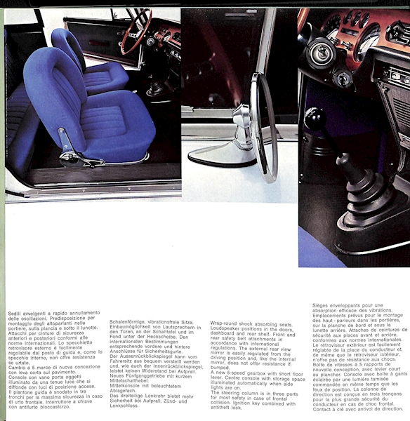 Lancia Fulvia Coupe Series 2 Car Sales Brochure #8799385 1972/73 Image 4